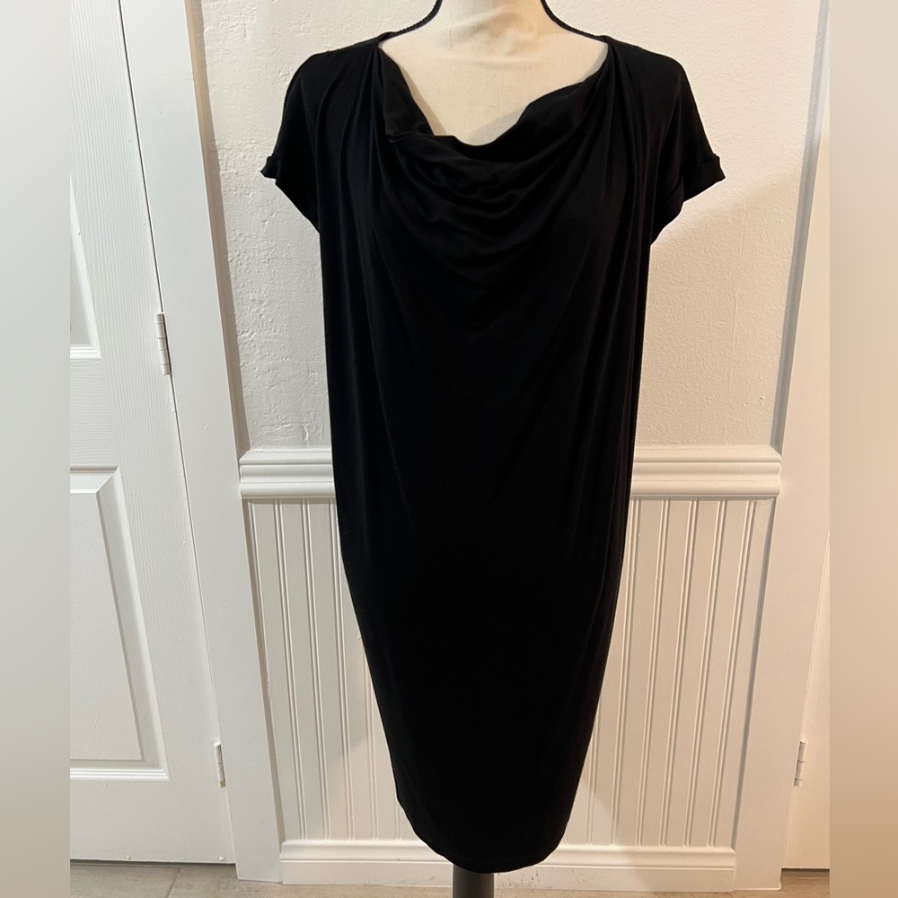 EUC Eileen Fisher Cowl Neck Tunic Dress Sz SP
